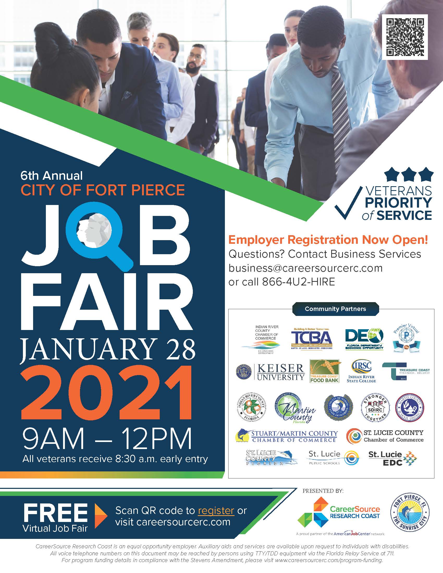 Sixth Annual City of Fort Pierce Job Fair Employer Flyer