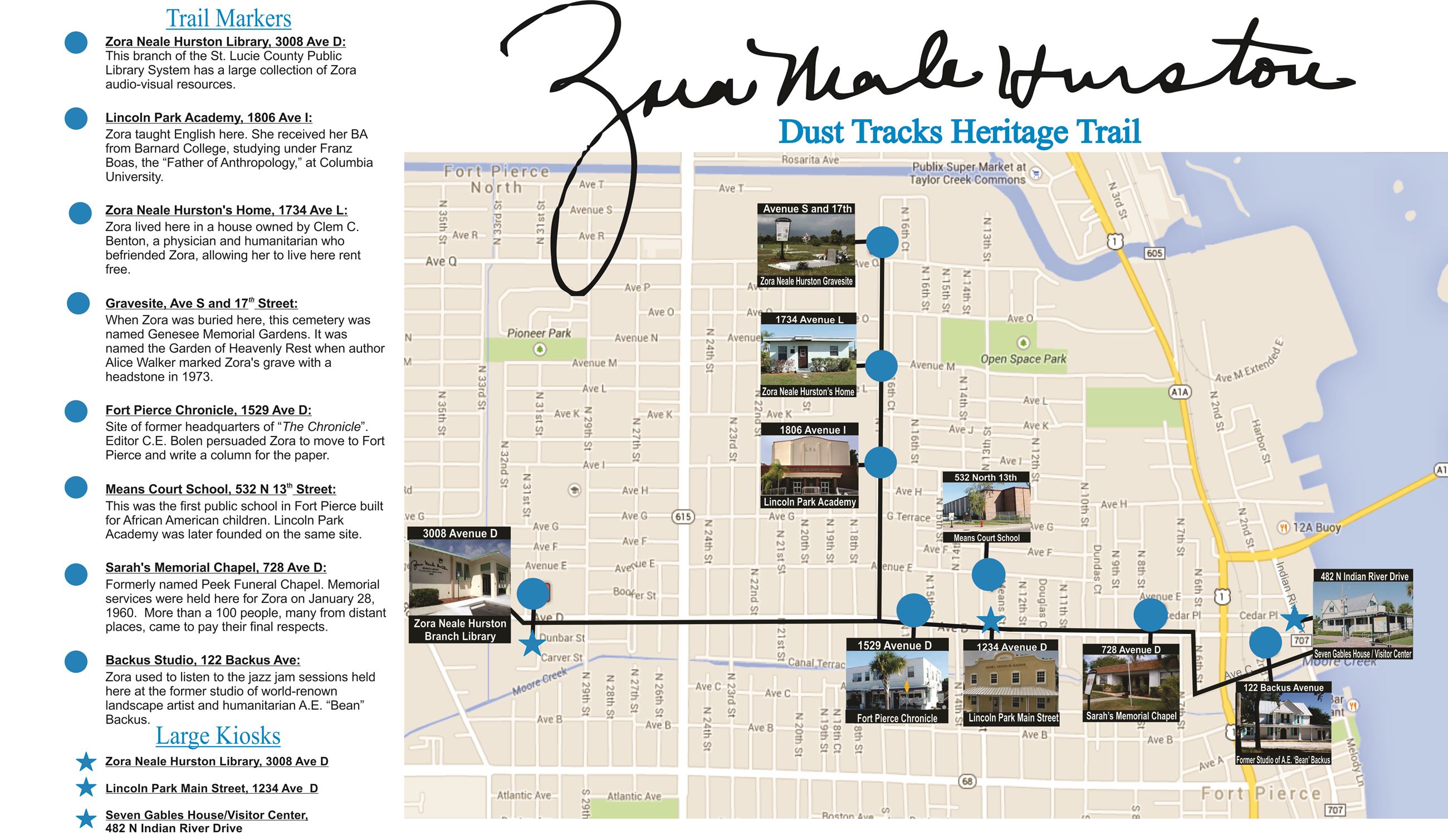 Hurston Trail Map