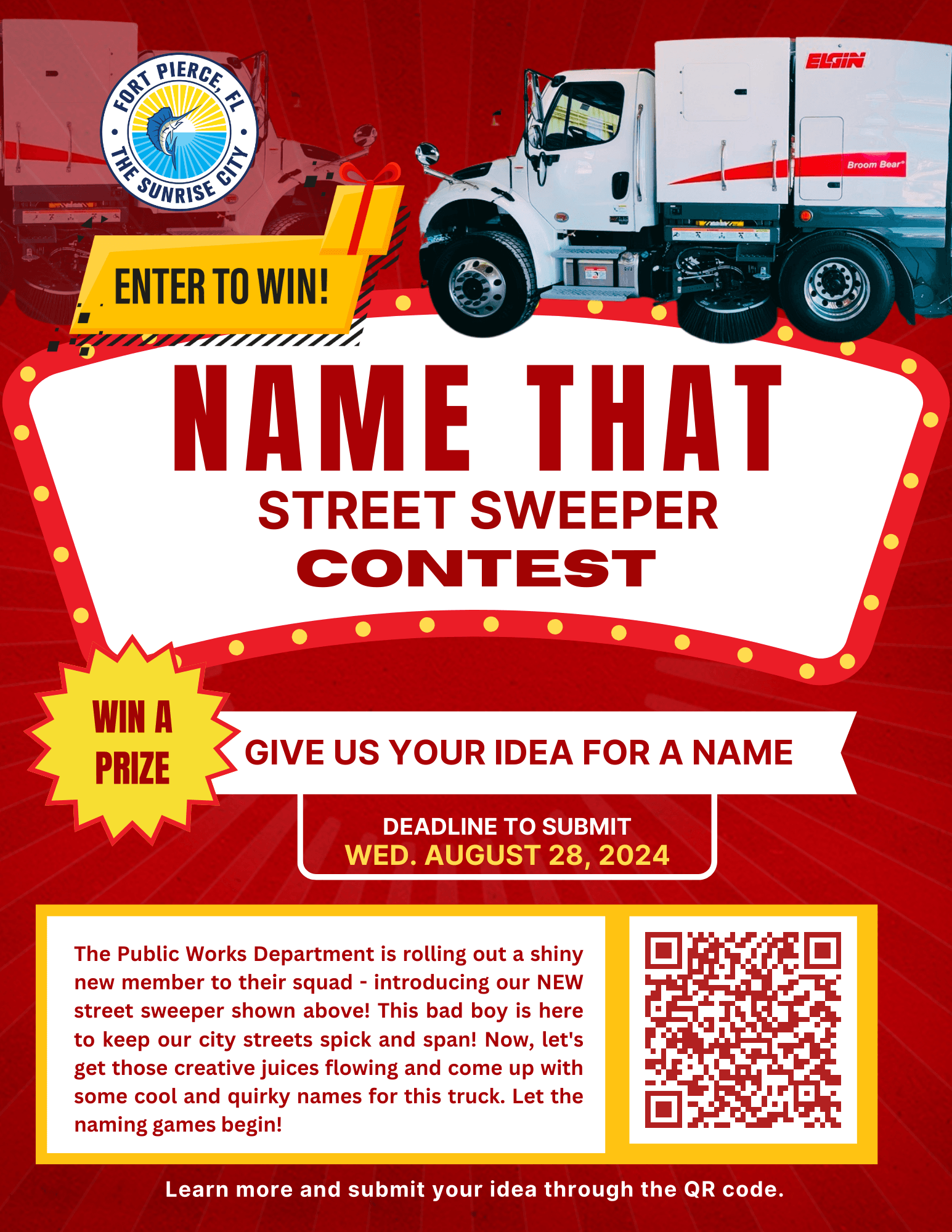 Street Sweeper Contest Flyer
