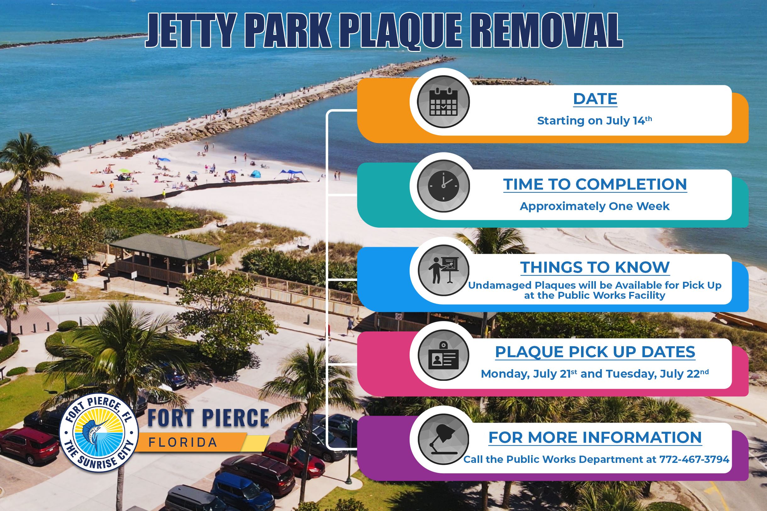 Jetty Park Plaque Removal 