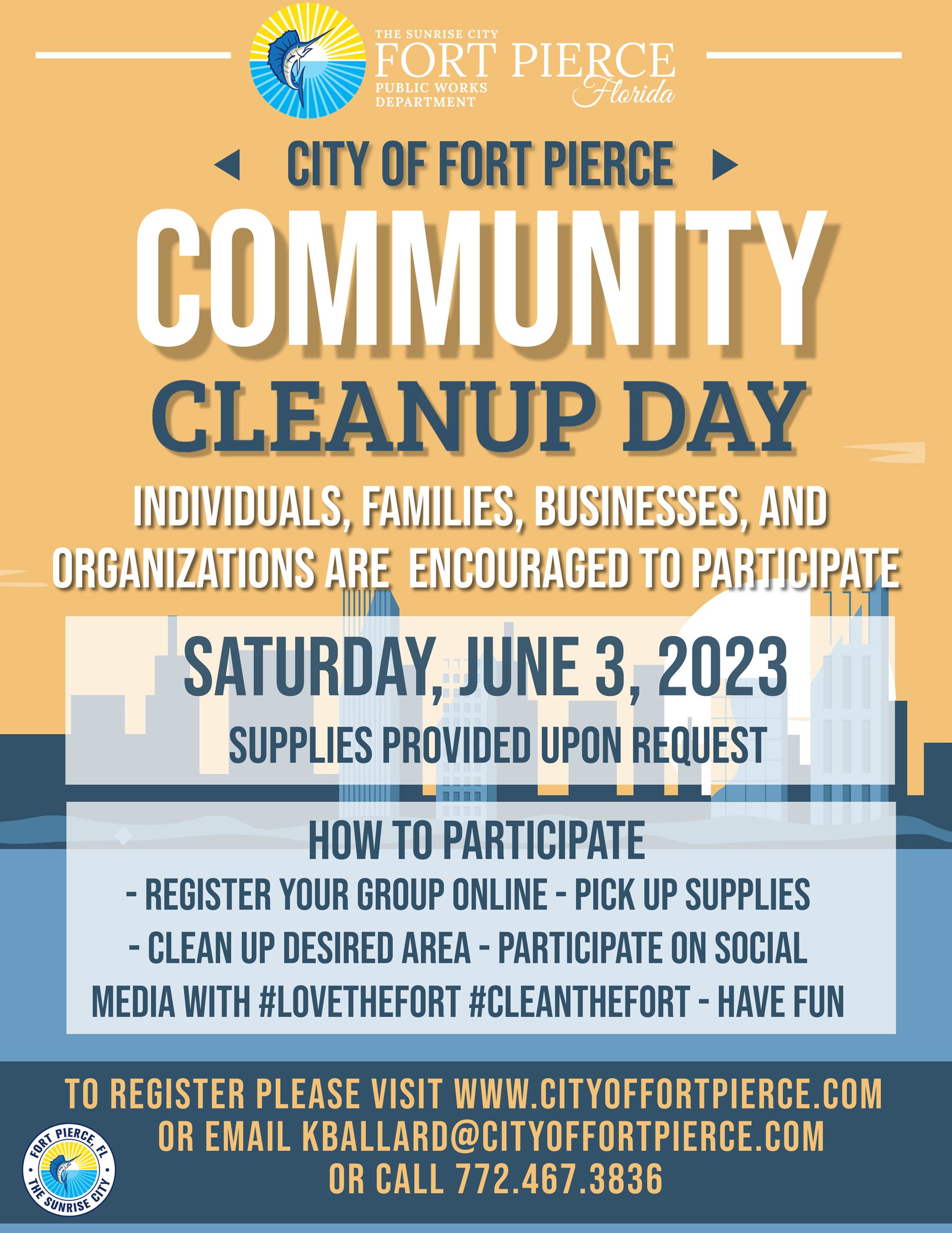 Community Cleanup Flyer 6.3.2023